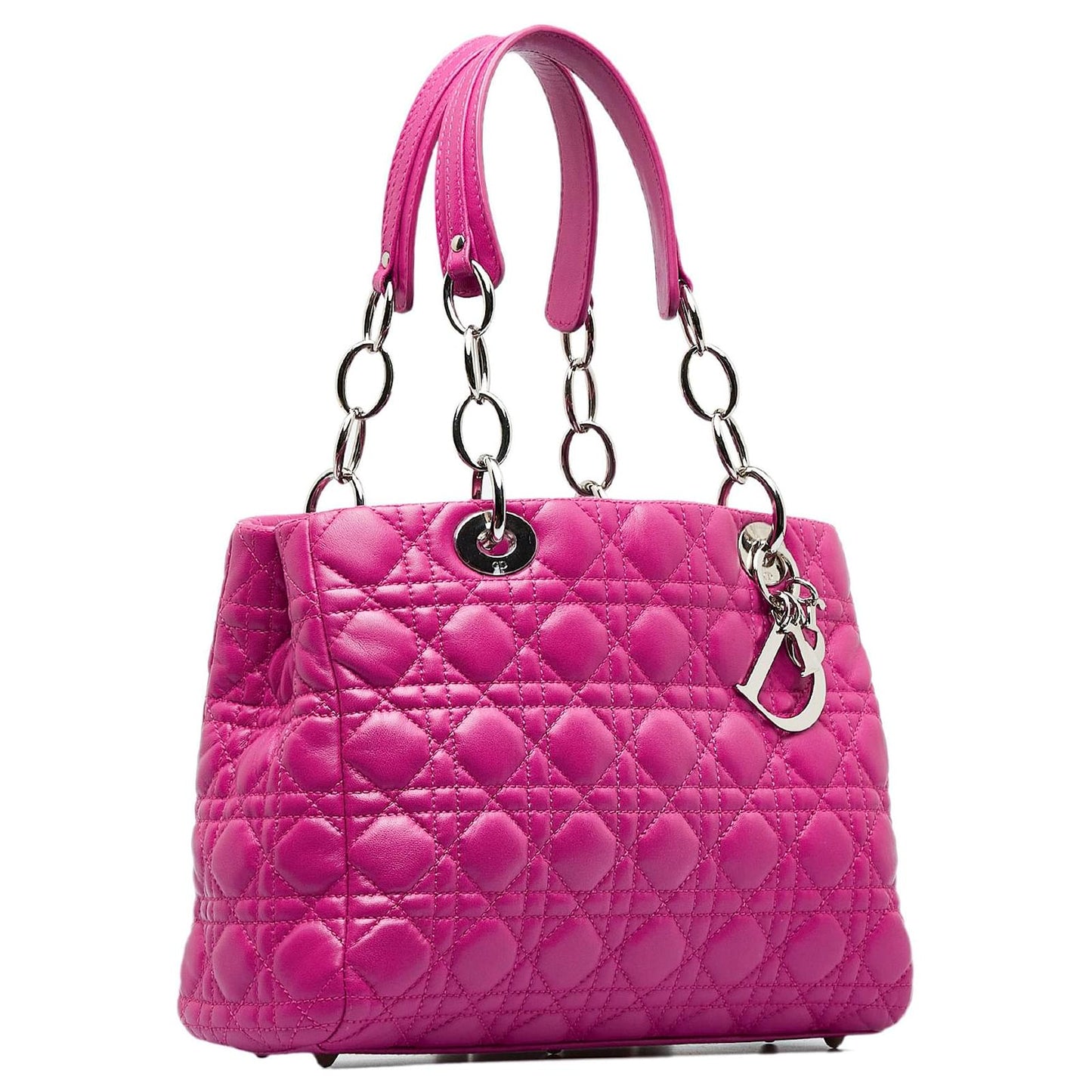 DIOR Lady Dior Medium Pink Soft Cannage