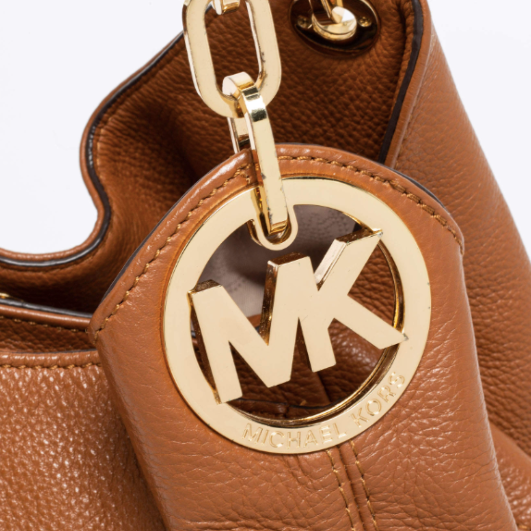 MICHAEL KORS Fulton Leather Chain Shoulder Bag