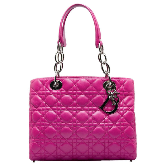 DIOR Lady Dior Medium Pink Soft Cannage